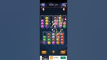 Color Ball Sort Puzzle Level 107 Solution