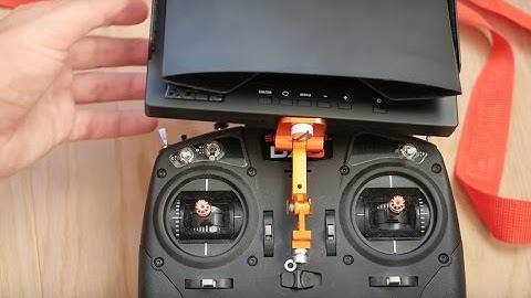 FPV monitor mount for Spektrum Transmitter