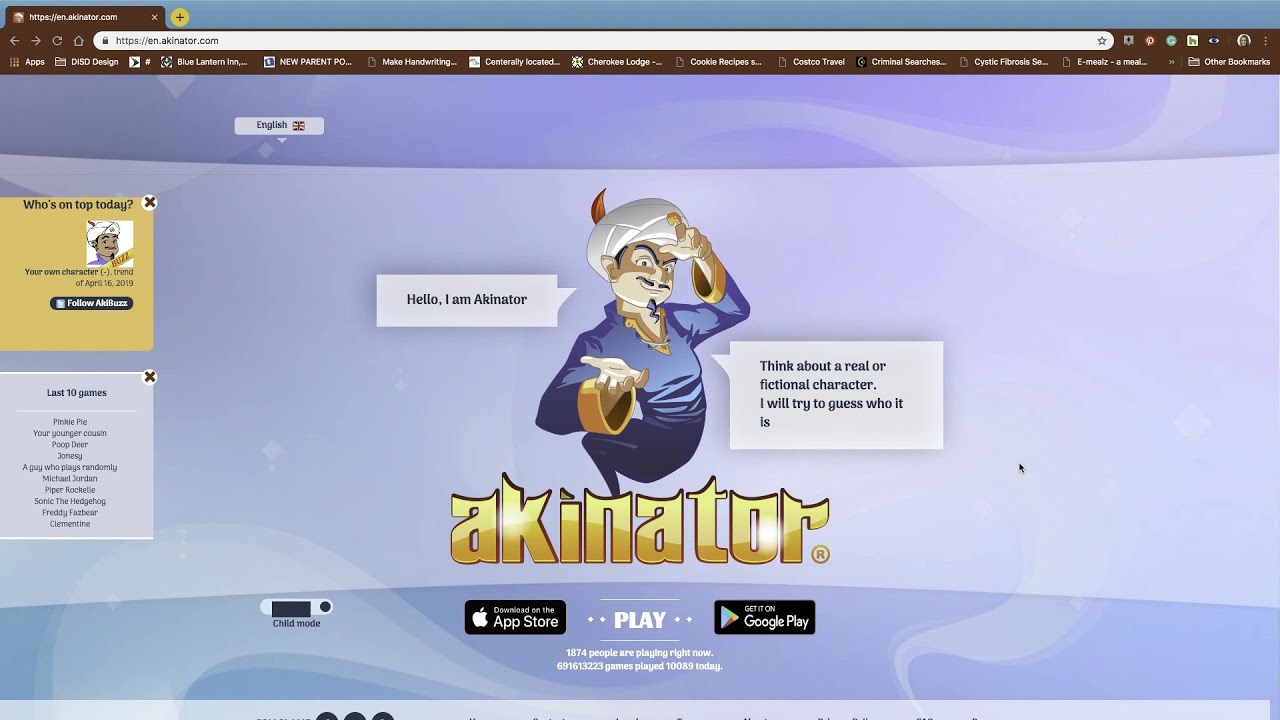 replying only no to akinator - YouTube