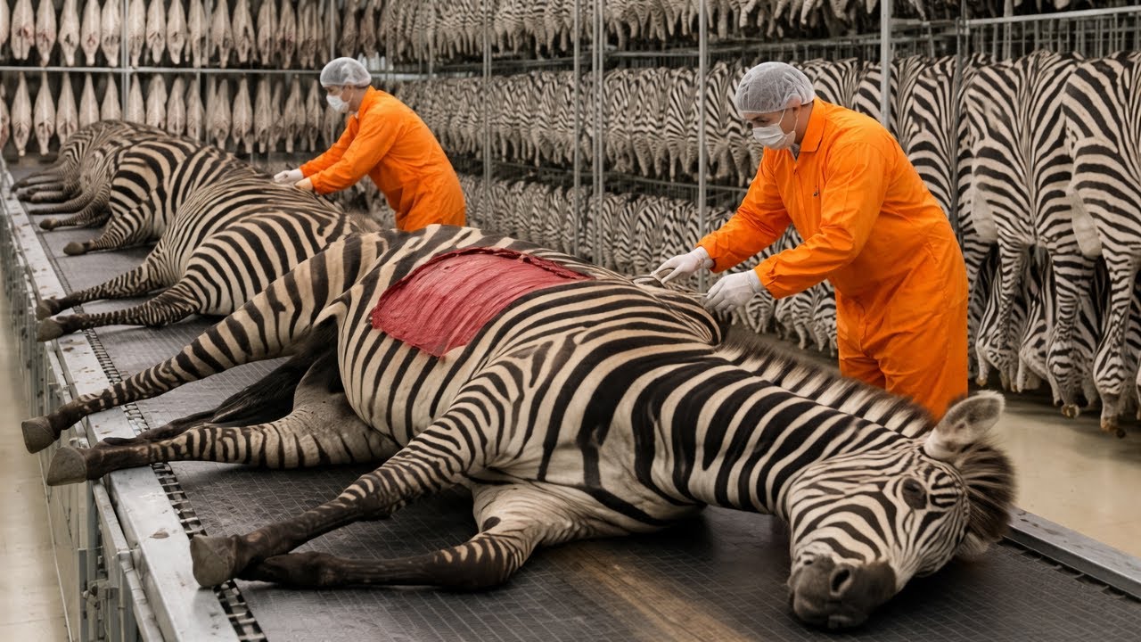 Inside the Zebra Leather Factory – How 1 Million-Dollar Products Are Made from Zebra Skin