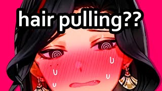Scarle doesn't understand "hair pulling" in the seggsual way