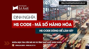 Mã HS Là Gì? HS Code Dùng Để Làm Gì? | KHÓA HỌC TRA MÃ HS | Xuất Nhập Khẩu Lê Ánh
