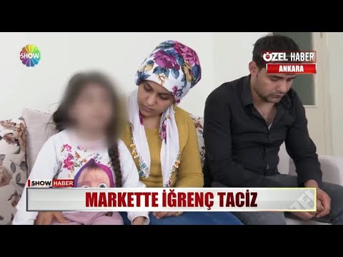 Markette iğrenç taciz