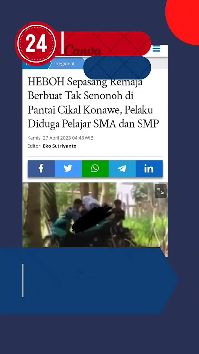 Sepasang Remaja Mesum di Pantai Cikal Konawe #berita #viral