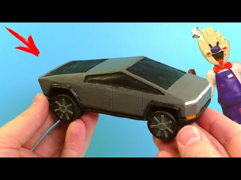 Лепим ТЕСЛА КИБЕРТРАК - Tesla Cyber Truck | НОВЫЙ ФУРГОН МОРОЖЕНЩИКА ICE SCREAM 2