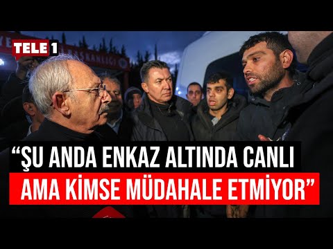 Kılıçdaroğlu'nun dinlediği Hataylı depremzedenin isyanı böyle görüntülendi!