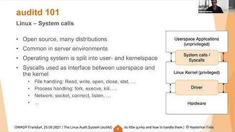 OWASP Frankfurt Stammtisch #50 - Part 1 - Vulnerability Research of Linux Audit Framework