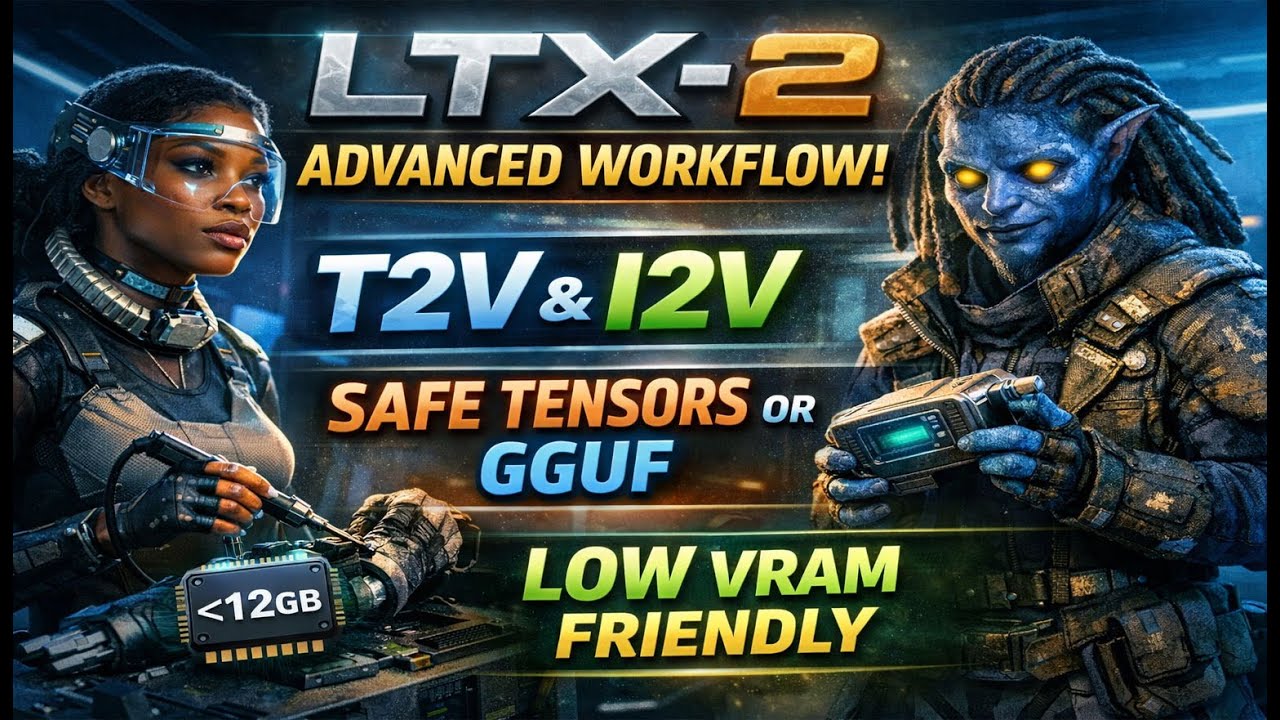 LTX-2 - 20 seconds Video + Audio | Advanced ComfyUI Workflow | T2V+I2V ...