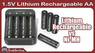 Lithium Rechargeable AA Batteries  Tested and Compared vs NiMH