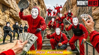 PARKOUR VS MONEY HEIST! 2 | POLICE: No ESCAPE, BAD GUYS Slam the Exit Shut(BELLA CIAO REMIX)Epic POV screenshot 5