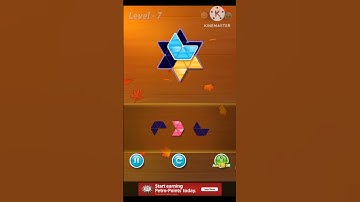 Block triangle puzzle Novice level 07