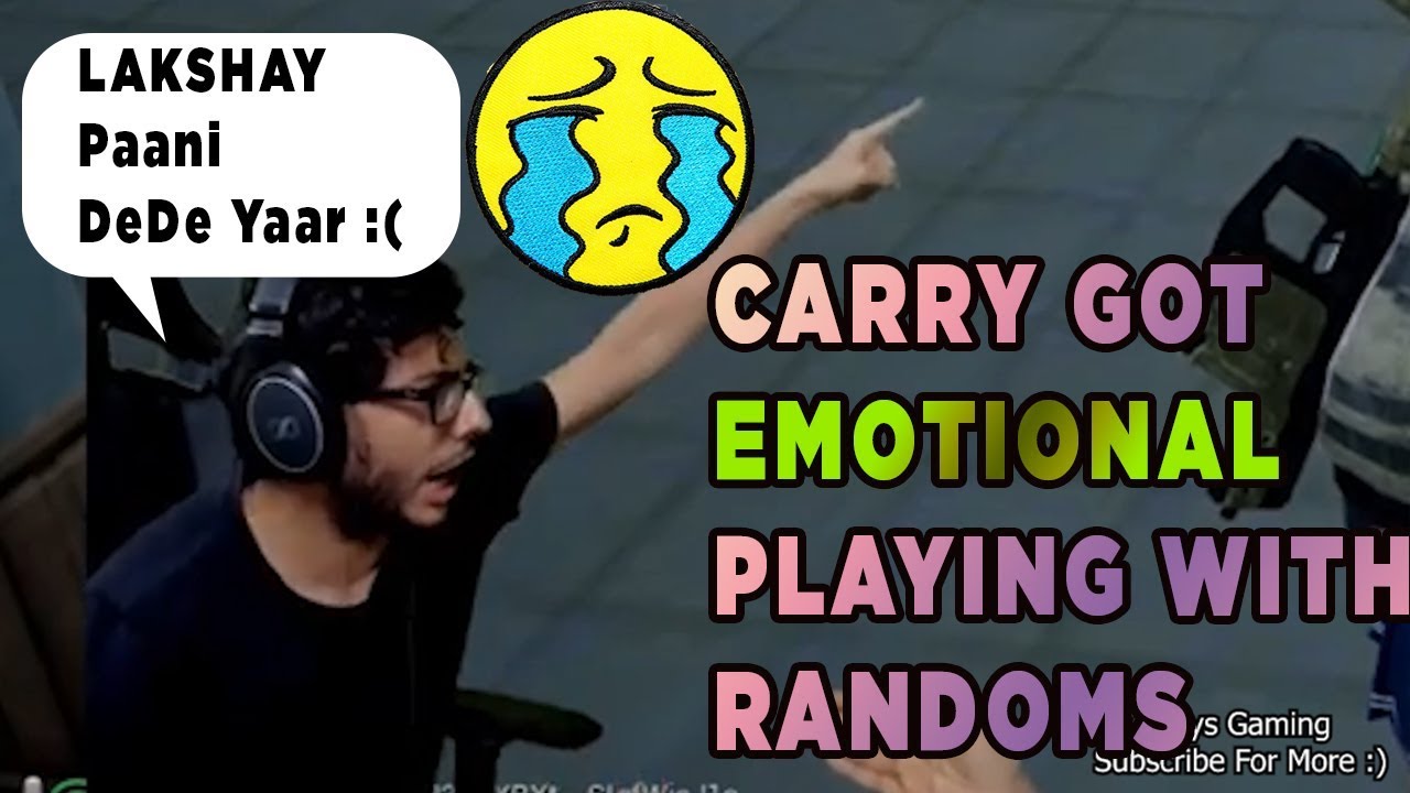 CARRY GOT EMOTIONAL😭 While PLAYING WITH RANDOM and Hearing His Story 😭