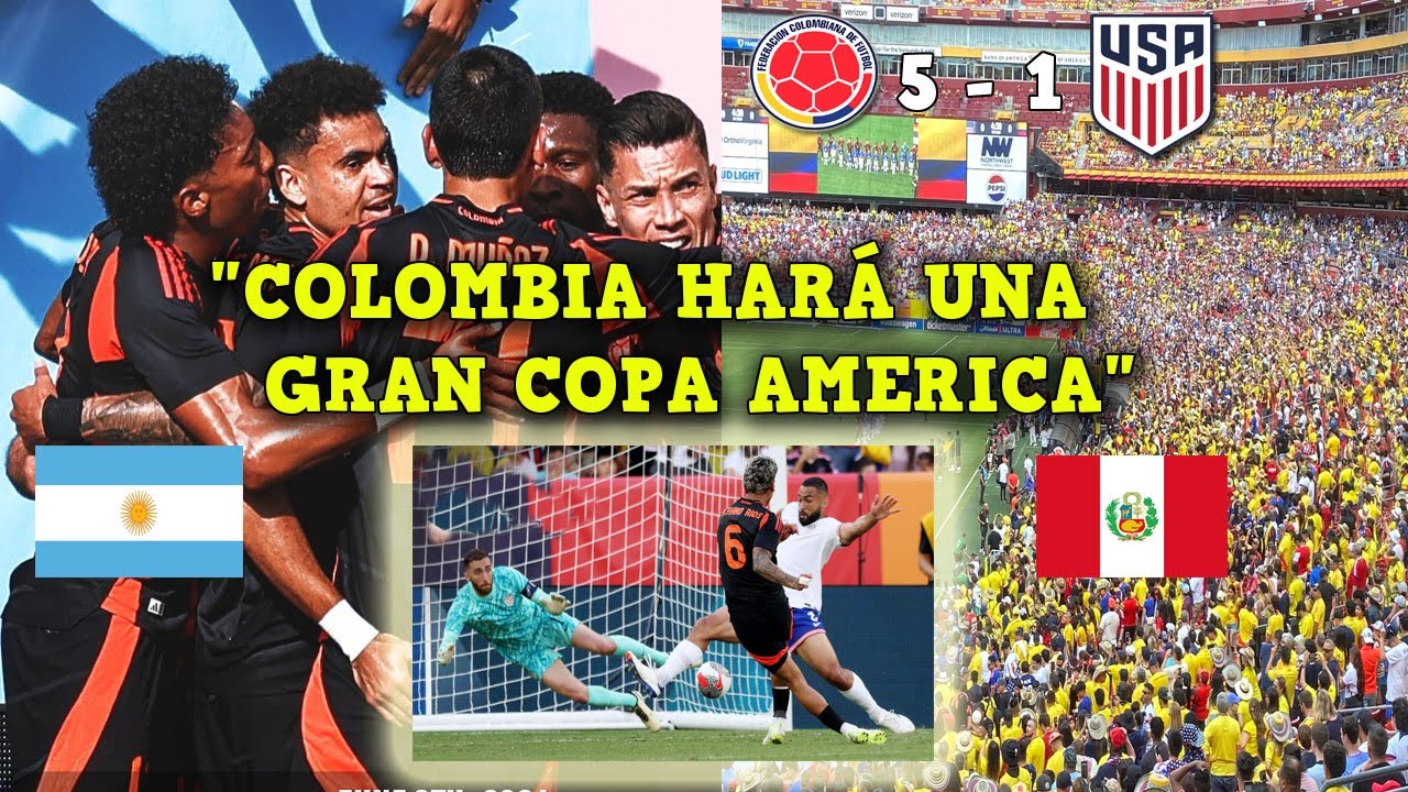 MARAVILLADOS! PRENSA SUDAMERICANA SE RINDE A COLOMBIA vs ESTADOS UNIDOS ...