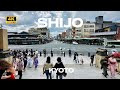 4k shijodori street kyoto nonstop walking tour    