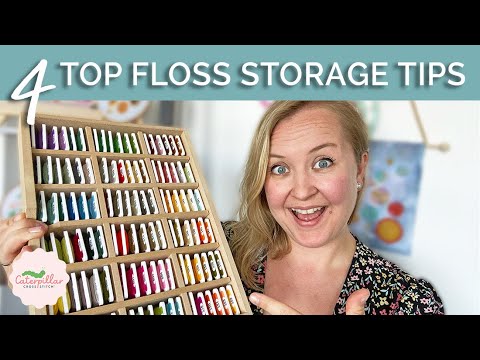 how to make a cross stitch floss organizer - Google Search