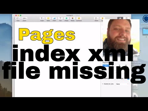 Pages index xml file missing error fix