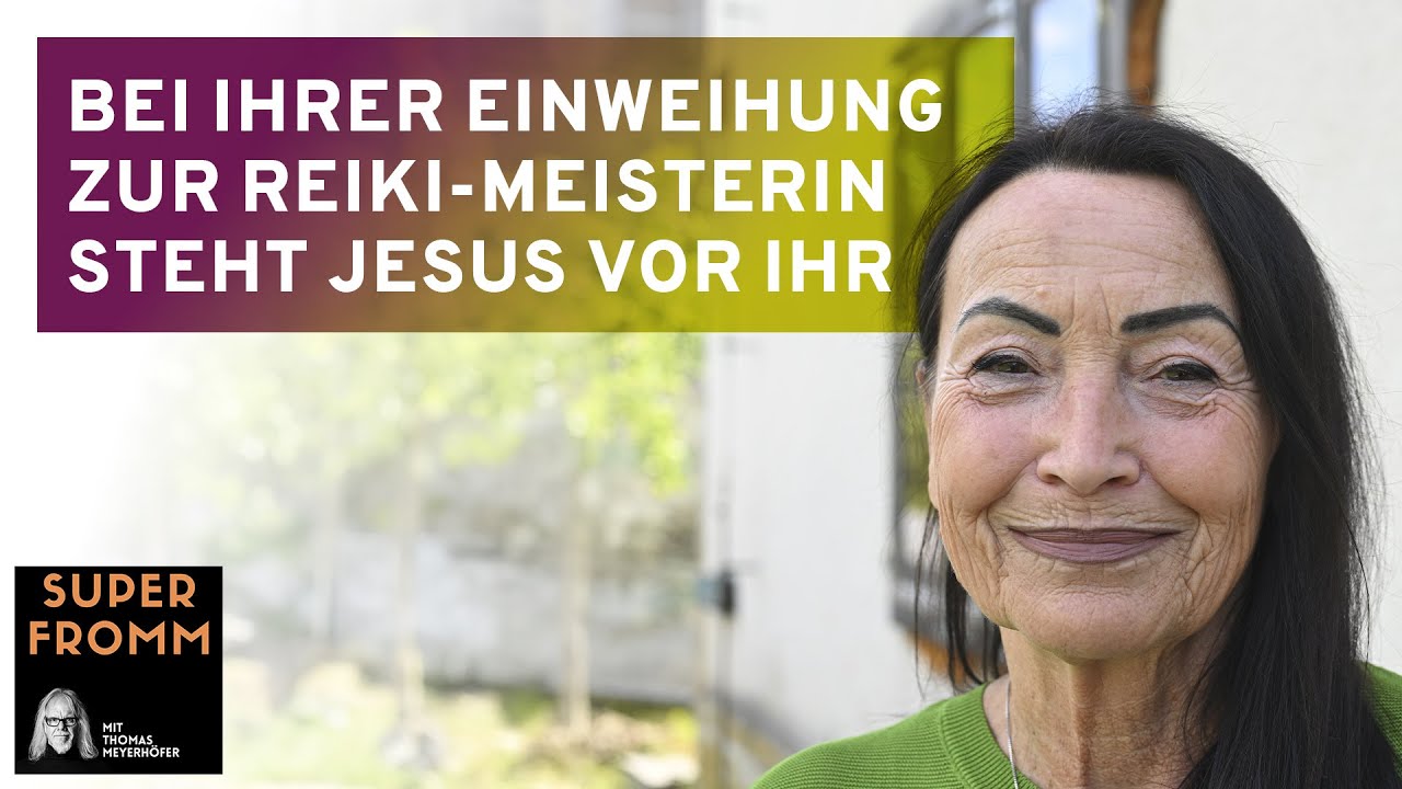 Bei ihrer Einweihung zur Reiki-Meisterin steht Jesus vor ihr