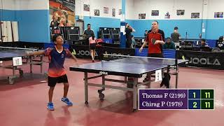 Thomas Fersch 2199 Vs Chirag Pradhan 1978 At Icc Joola Autumn Open On 10-28-2023