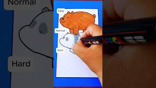 How to draw Bears // We Bare Bears 🐻🐼🐻‍❄️ #myart #howtodraw #drawing