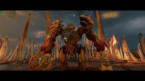 Doom 2016 The Necropolis (The Crucilbe) Part 2 Boss Fight Nightmare