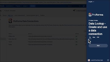 Jira Data Lookup - Create and use a data connection in ProForma