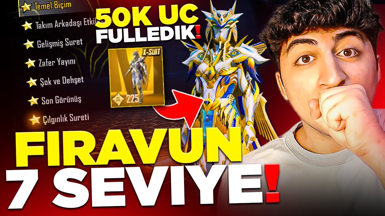 FİRAVUNU 7 SEVİYE YAPTIK! (50.000 UC) | PUBG Mobile
