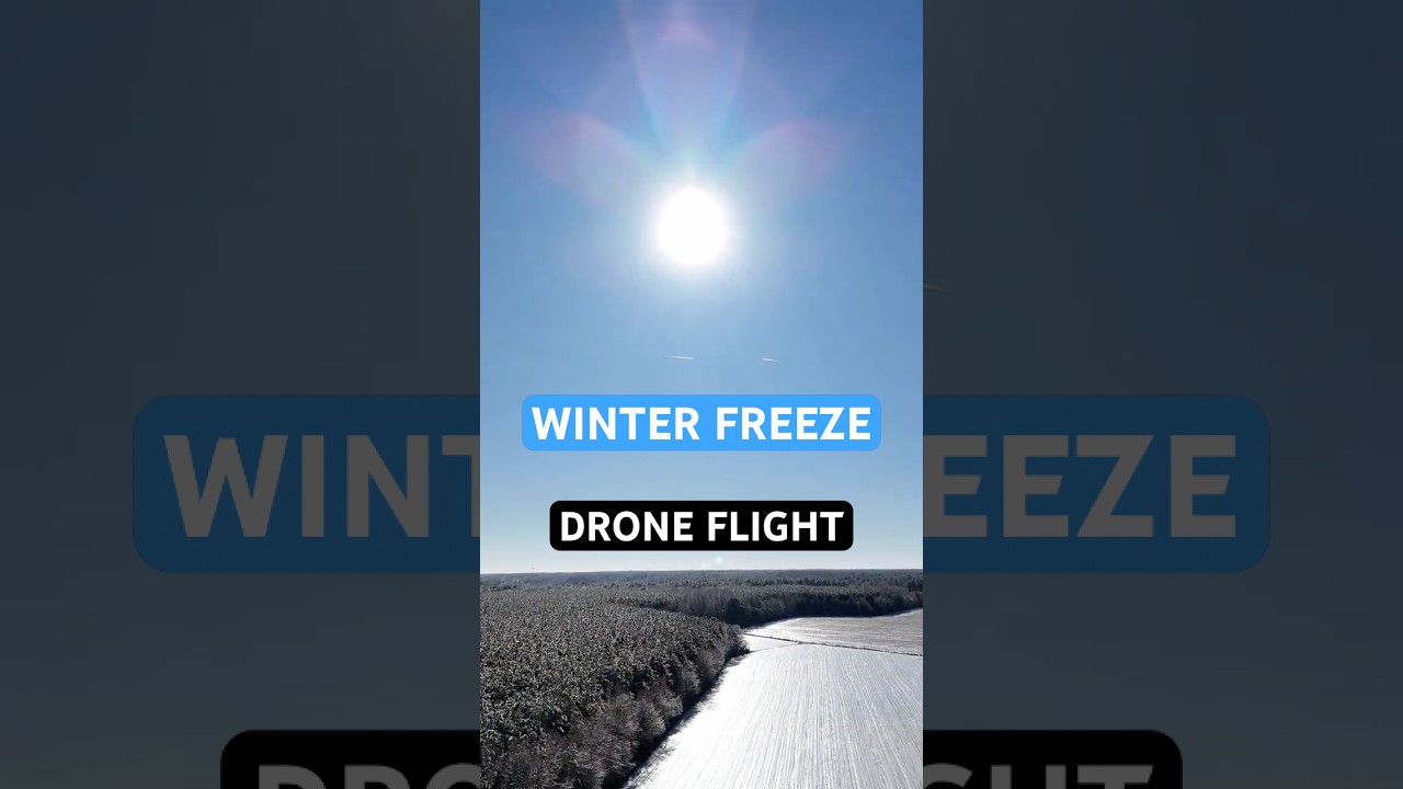 Winter Freeze Drone Flight #Shorts #Viral #Drone