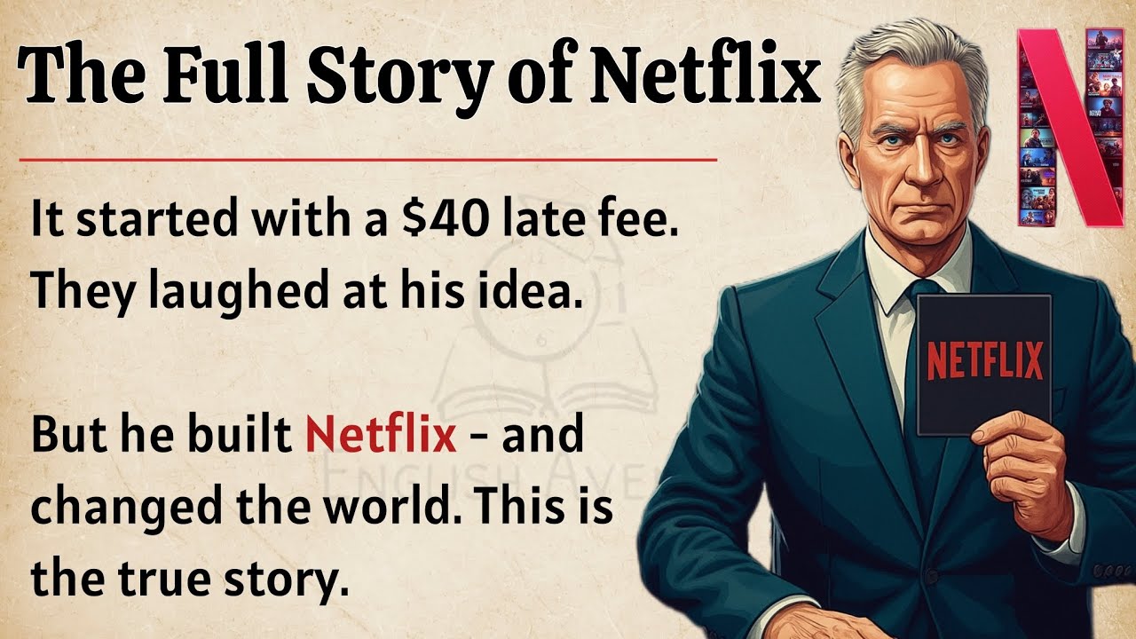 The Full Story of Netflix || Learn English Through Stor… — Transcript