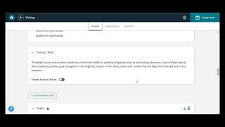 Create or edit a Writing assignment in Achieve