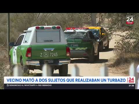 Vecino mató a dos sujetos que realizaban turbazo en La Serena