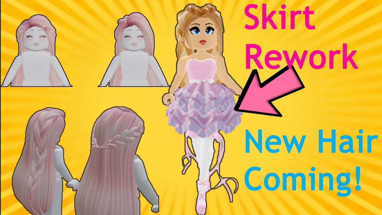 REWORKED Velvet Ruffle Skirt And NEW Hairstyles Coming To Royale High ...