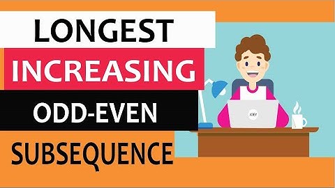 Longest increasing odd-even subsequence using dynamic programming technique