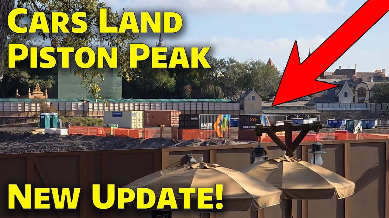 Magic Kingdom's New Cars Land - Piston Peak is Really Coming Along!