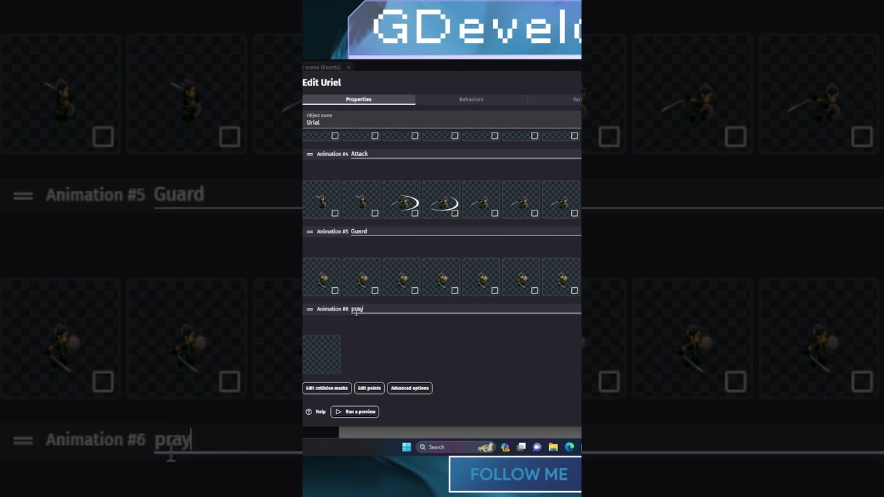 GDevelop Esentials: How to Import Sprite Sheet into GDevelop