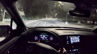 2019 Honda Pport Elite Awd - Pov Winter Driving Night