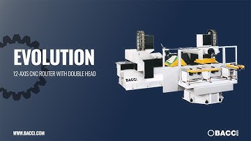 BACCI - EVOLUTION TGV 12 AXIS CNC ROUTER WITH DOUBLE HEADS - COFFINS PRODUCTION