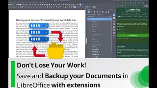 Don&#39;t Lose Your Work! Save and Backup your Documents in LibreOffice (backup using extensions)