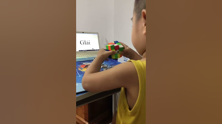 Em bé 3 TUỔI xoay rubik 3x3 CỰC NGẦU | Anh Khôi #Shorts