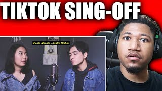 DJ TIKTOK SING-OFF (MEDLEY EVERY HIT SONGS ON TIKTOK) vs SALMA (REACTION)