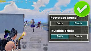 Update 2.6 New No Footstep Sound Trick Pubg Mobile Bgmi