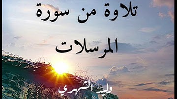 تلاوة من سورة المرسلات  .. وليد الشهري
