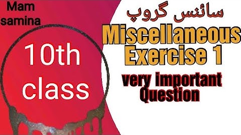 Miscellaneous  Exercise 1 -10th class Math -science  group-Review Exercise 1 10th class