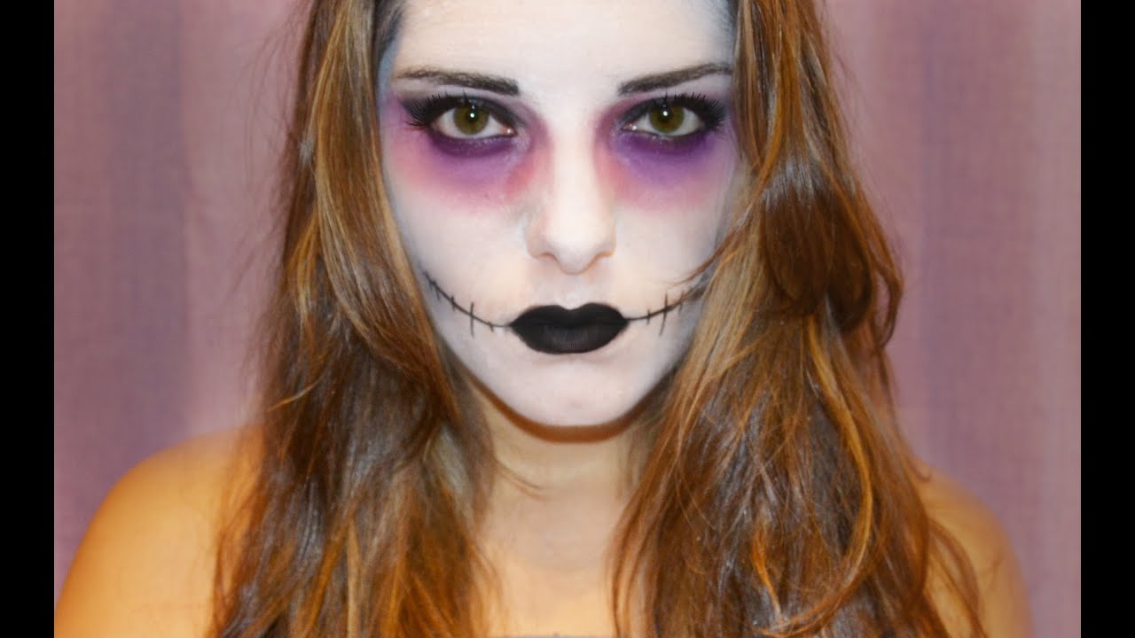 Halloween makeup tutorial- zombie doll / bambola zombie - YouTube