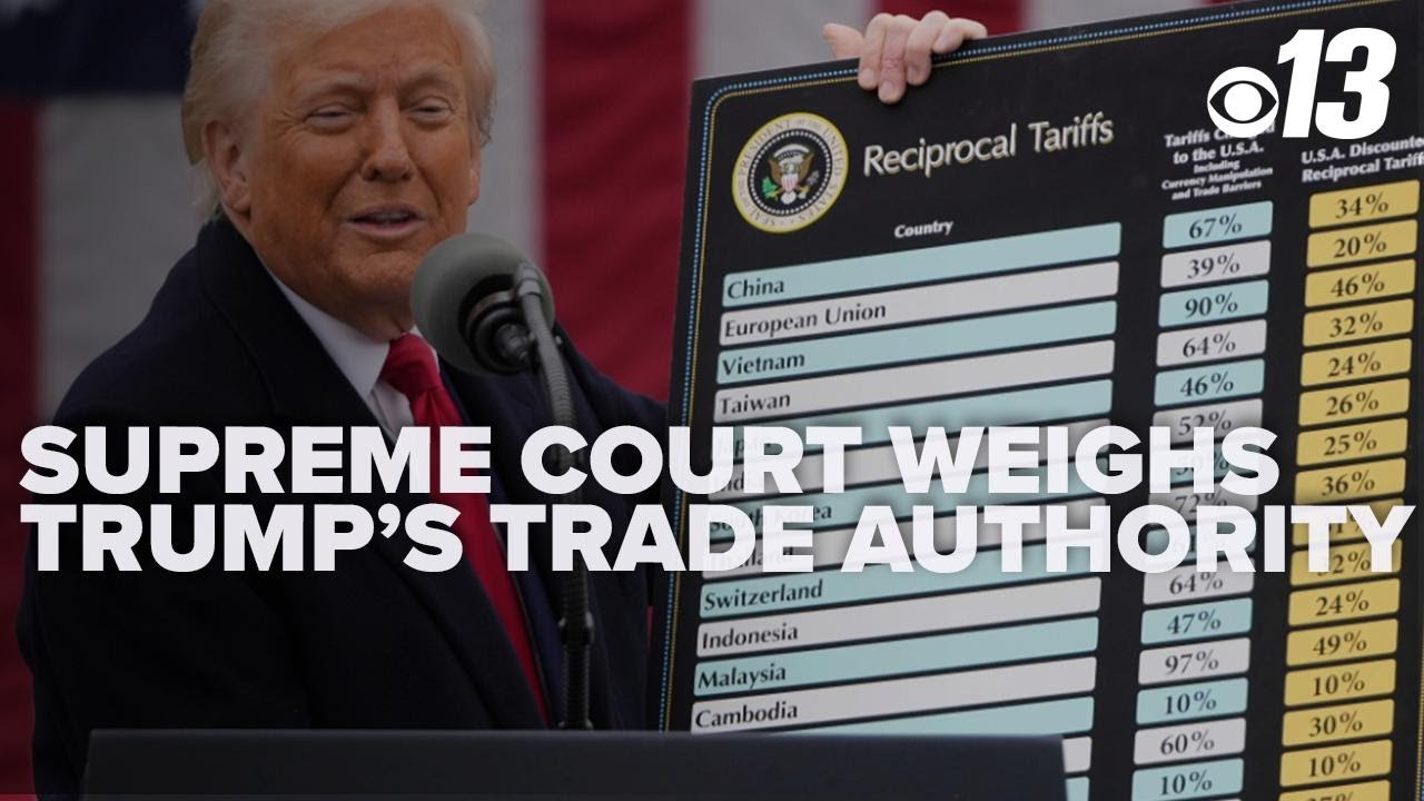 Верховный суд рассматривает полномочия Трампа в области торговли в рамках противостояния по повод...