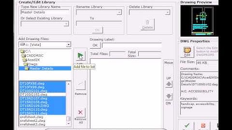 AutoLib Detail and Block Manager for AutoCAD - Creating Libraries in seconds