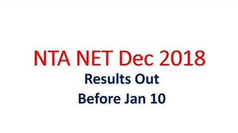 Nta net Dec 2018 result