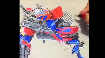Optimus Prime Drawing Teaser (Timelapse)