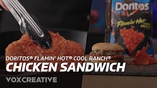 How to Make a Fried Chicken Sandwich With a Doritos® Flamin’ Hot® Cool Ranch® Crust [Ad Content]