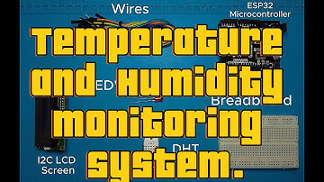 Temperature and Humidity Monitoring System Using An ESP32 Microcontroller.