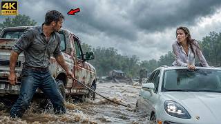 The CEO Laughed at the Single Dad's 30 Year Old Truck - Until It Pulled Her Porsche From Floodwaters